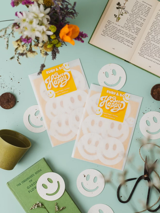 Bee Happy! Plantable Seed Paper Smiles