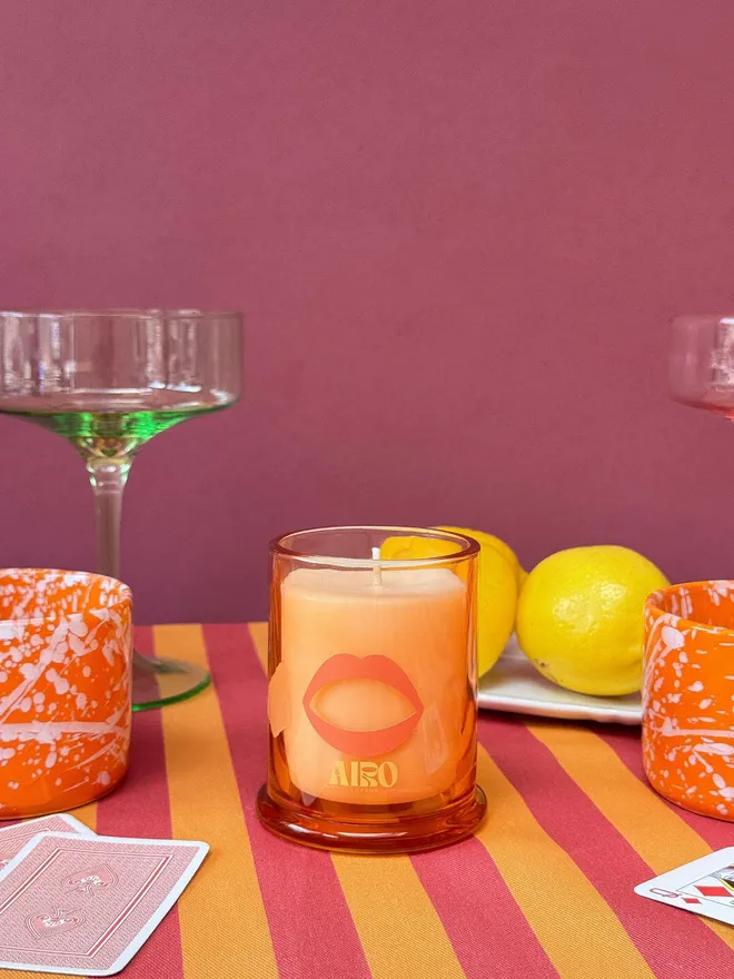EAT mini candle with cocktails