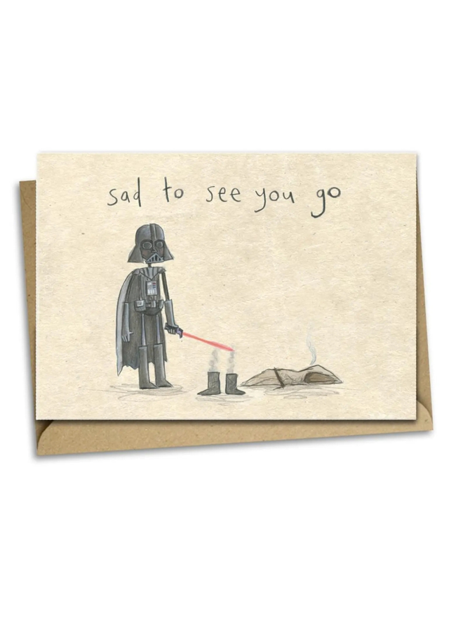 darth vader sorry you're leaving star wars card