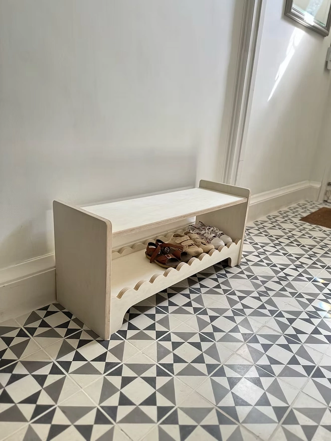 Montessori Children's Toy or Shoe Bench