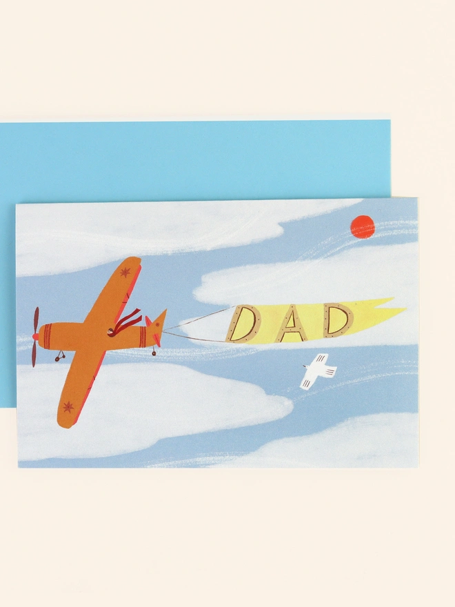 'Dad' Vintage Plane Father's Card