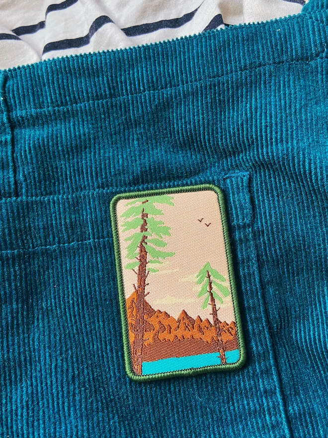 Pine Mountains Iron on Patch
