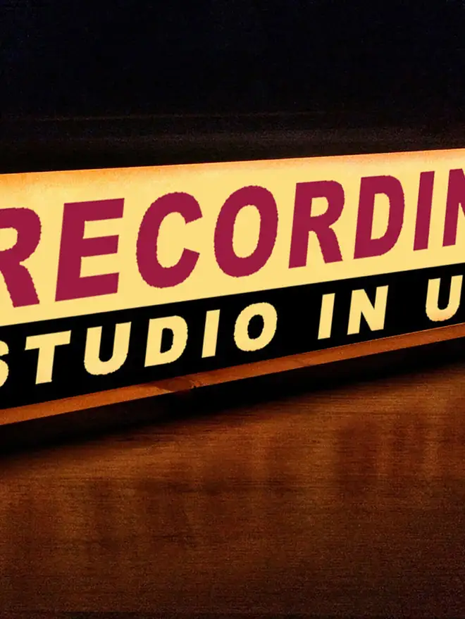 recording studio light up sign