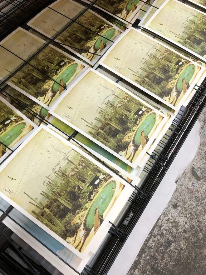 At The Foot Of The Cacti Mini Edition Screenprint