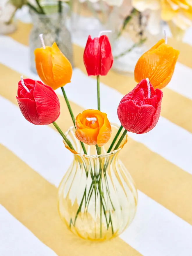 Tulip candle