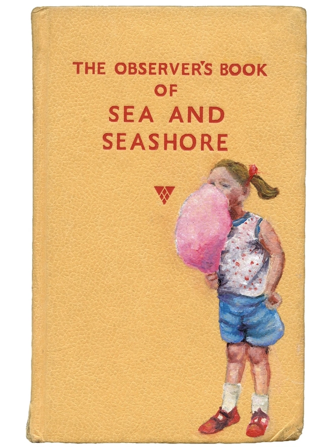 A little girl eating candy floss on a book cover