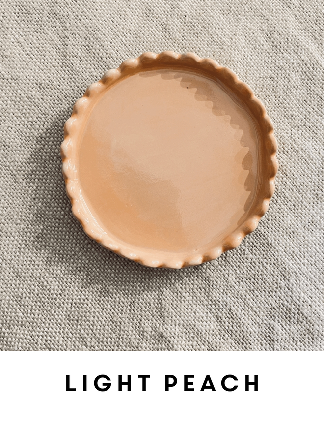 Scalloped Edge Ceramic Coasters