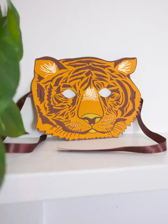 tiger mask greeting card