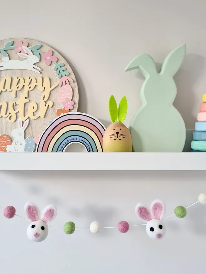 Hanging Bunny Nursery Garland