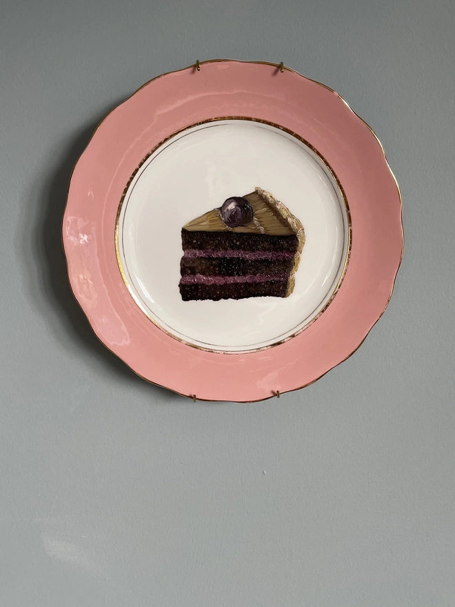 gateau slice painting