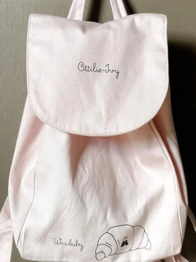 Personalised Mini Organic Rucksack