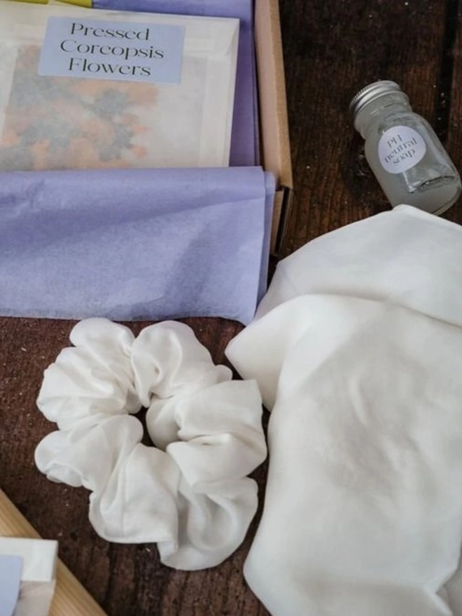 Natural Dye Kit - Silk Scarf And Scrunchie