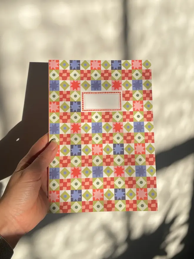 Patterned Notebook, displayed against a white background. 