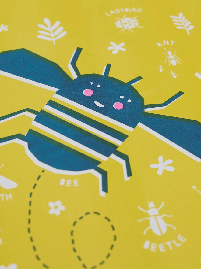 Nursery print of a Bee