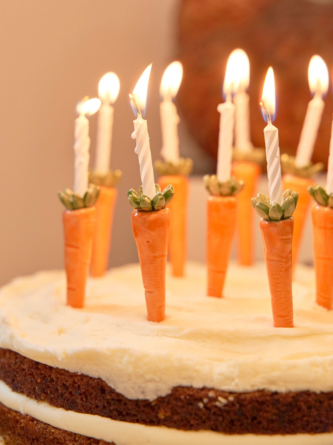 Carrot candle holders