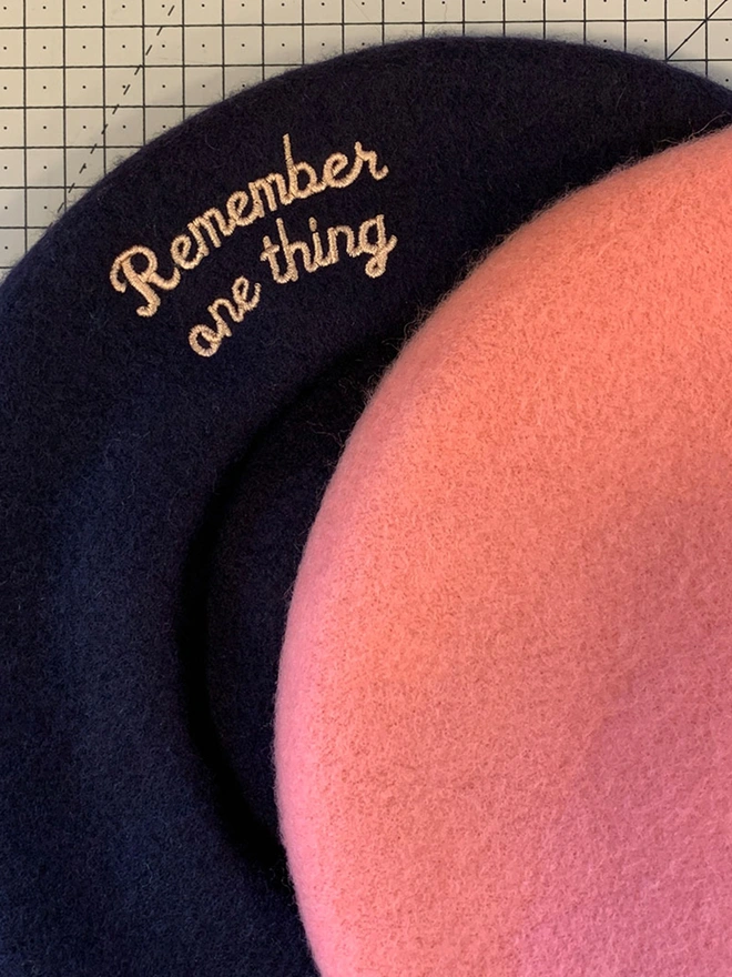 Beret Pink and Navy