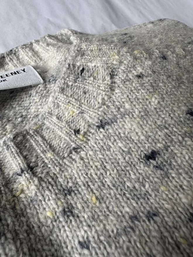 Maud Lambswool Cashmere Sweater Light Grey