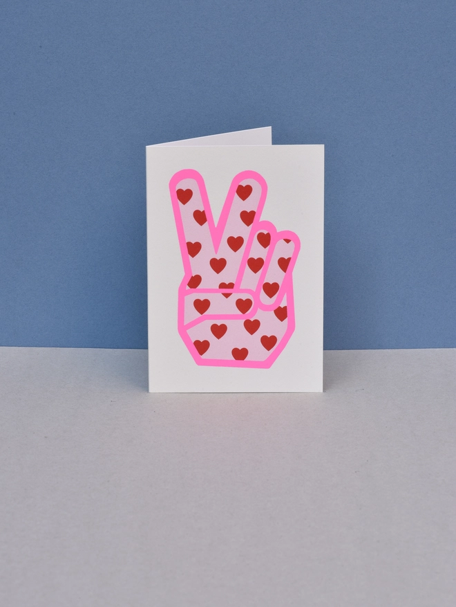 PEACE HEARTS CARD