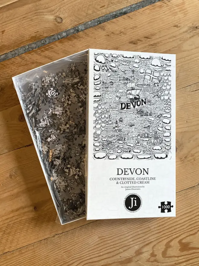Devon Jigsaw Puzzle - 1000 Pieces Open Box