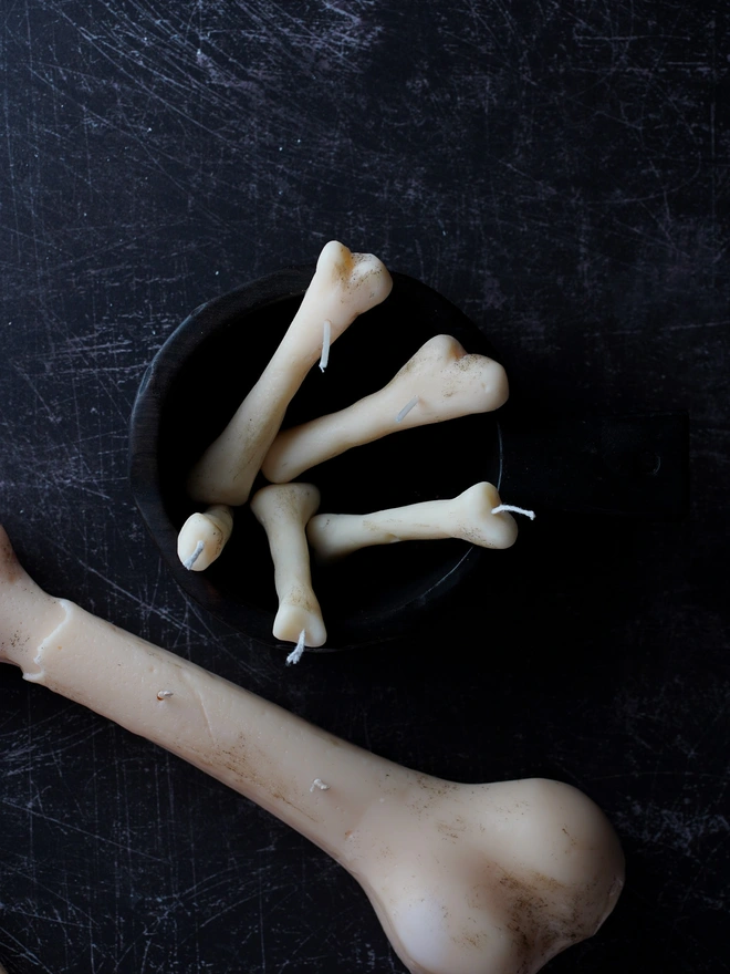 Miniature Bone Cake Candles
