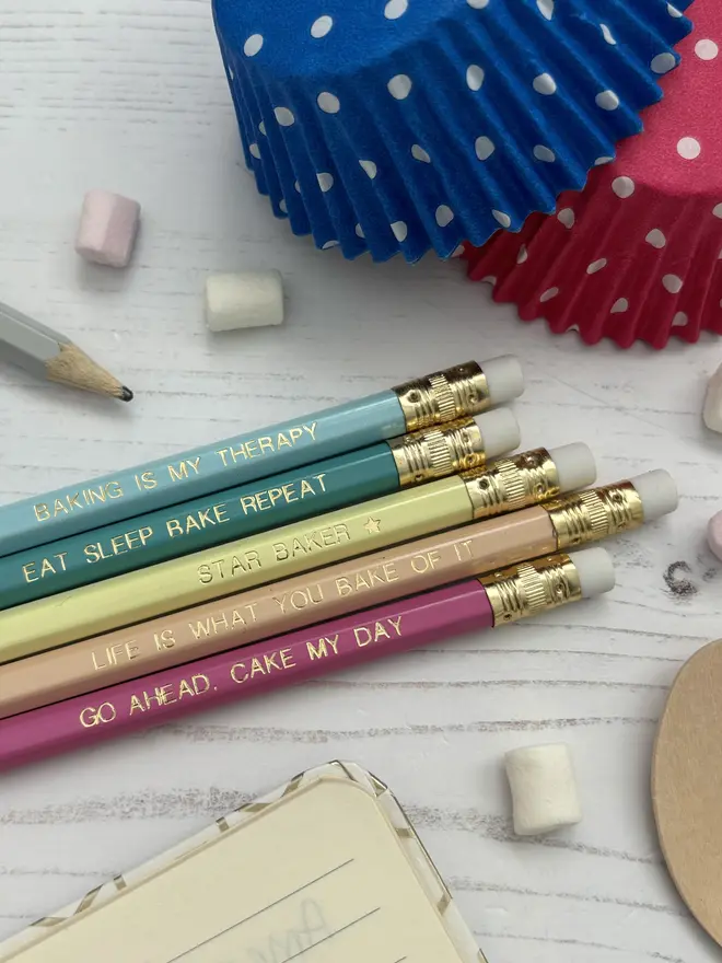 Baking Themed Pencils (Set of 5)