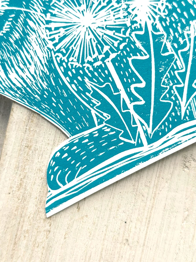 Folk Art Rabbit Garland Hand Printed Linocut Bunting 