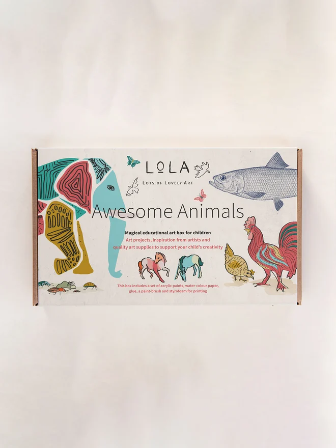 Awesome Animal art box for children