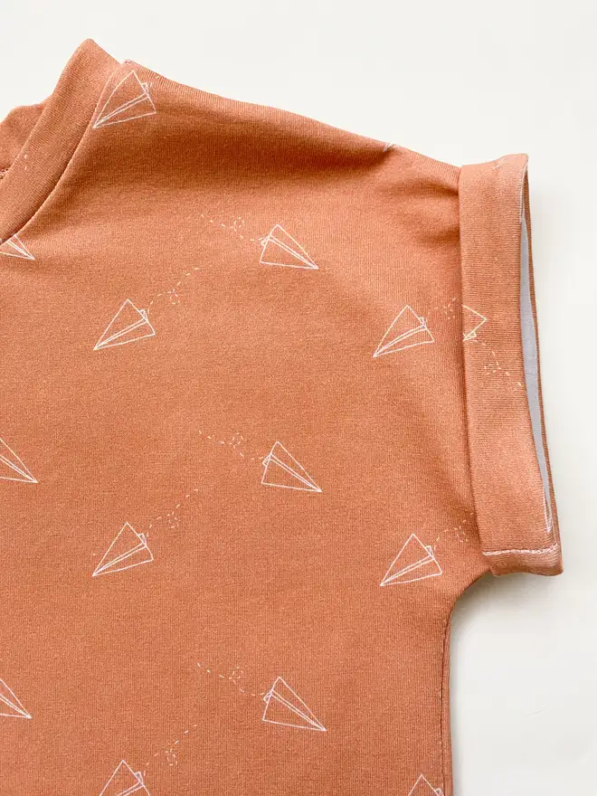 Paper Planes Cuff Sleeve T-Shirt