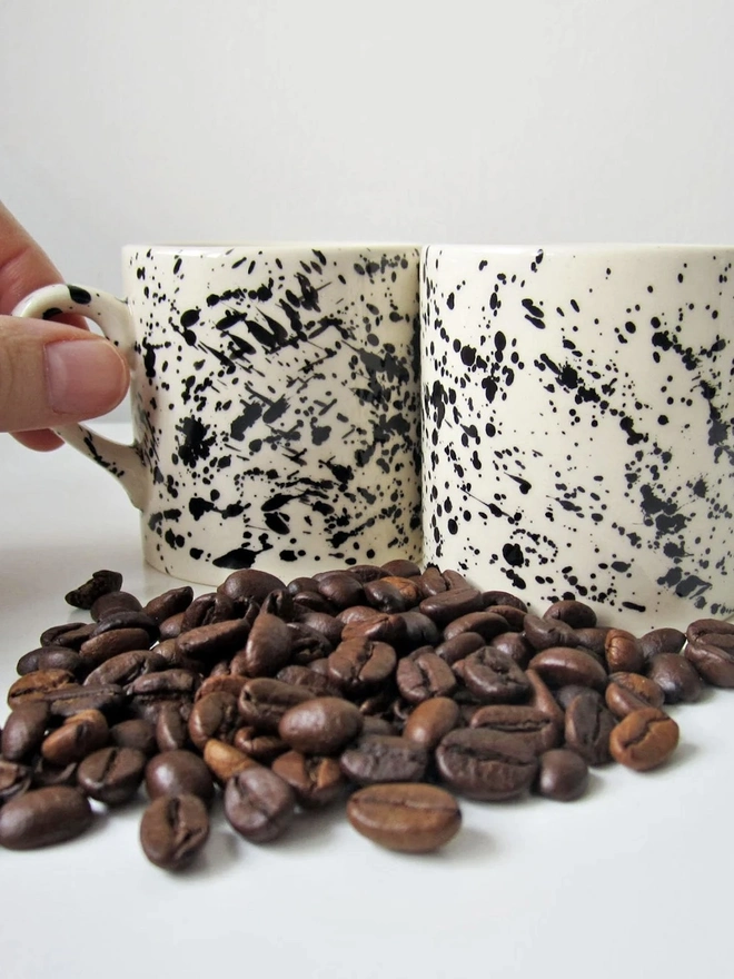 Mini Splatter Espresso Mugs 