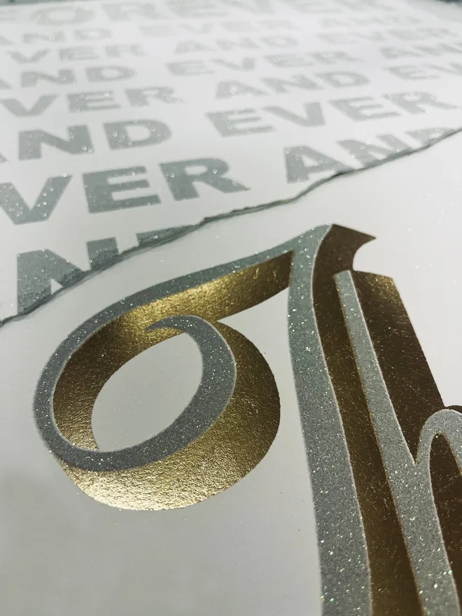 forever and ever the end screen print