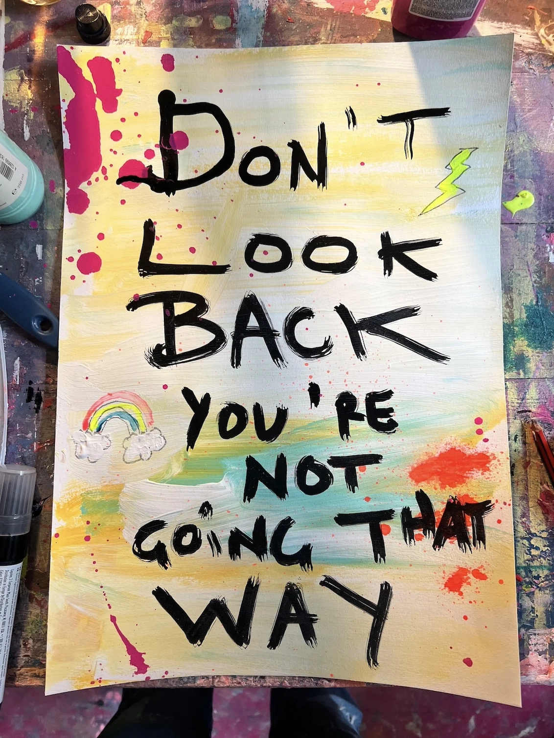 Don’t Look Back 1/1 Paper Art