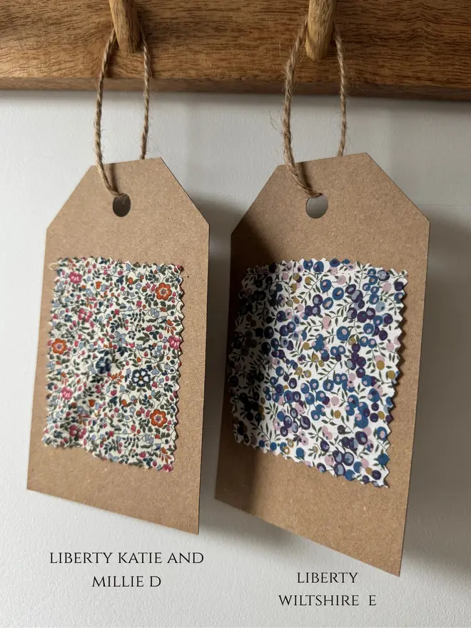 A selection of fabric choices 