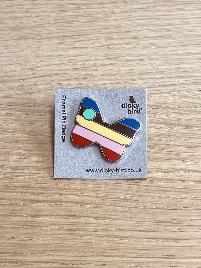 Butterfly enamel pin badge