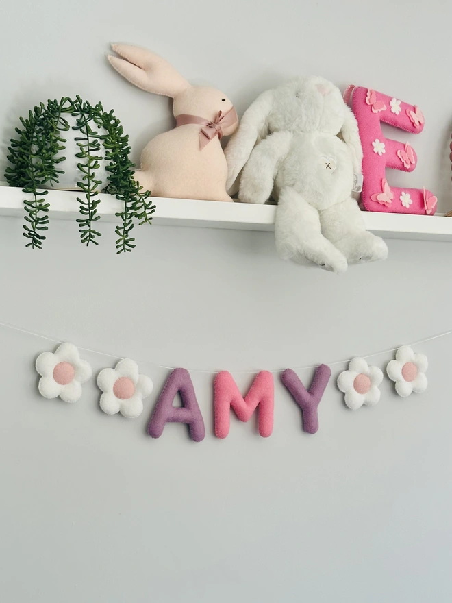 Name garland, kids room decoration