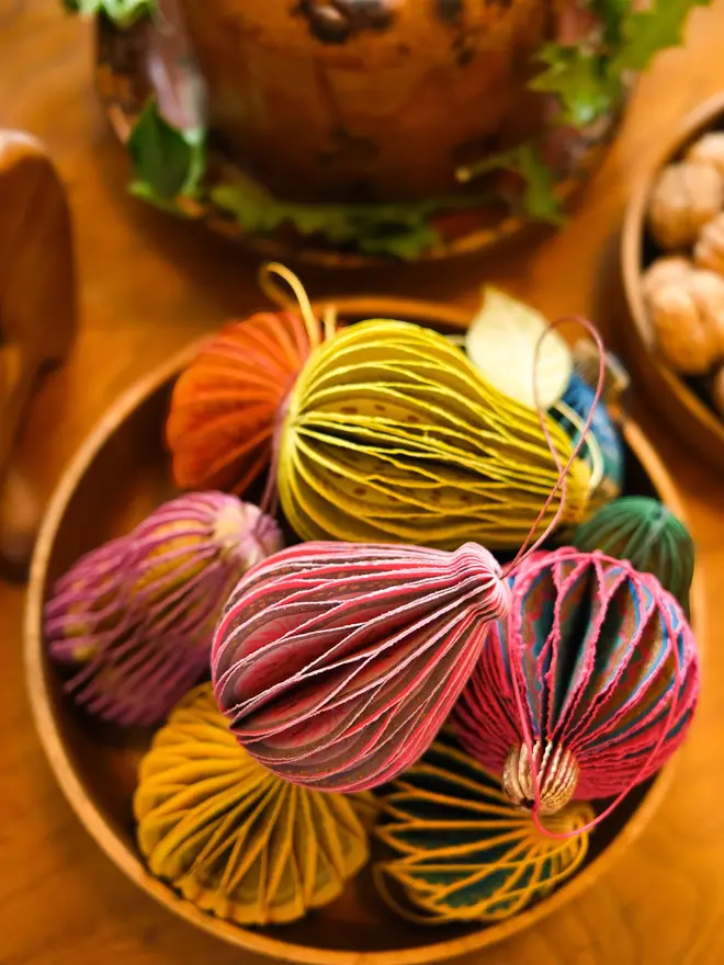 Fig Honeycomb Ornament (Set Of 6)