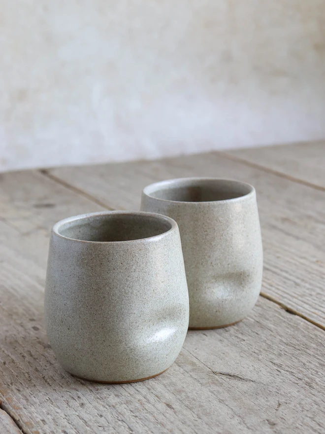 Handmade Ceramic Dimple Tumbler