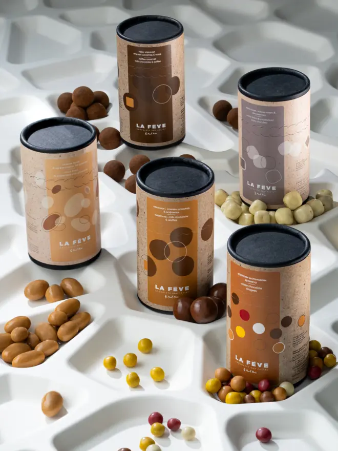 All different types of chocolate balls