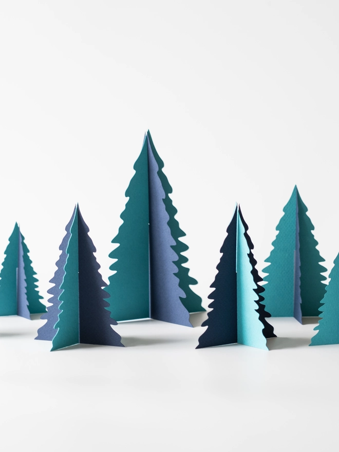 blue christmas tree