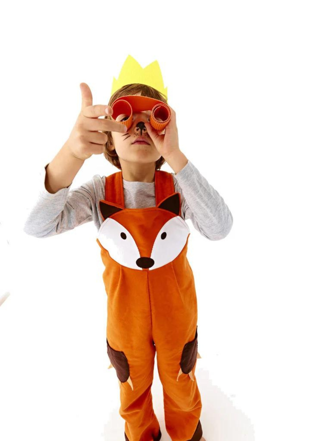 kids' fox dungarees