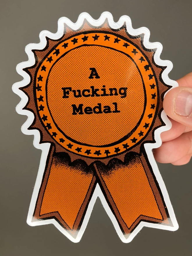 A Fucking Medal Bronze Sticker