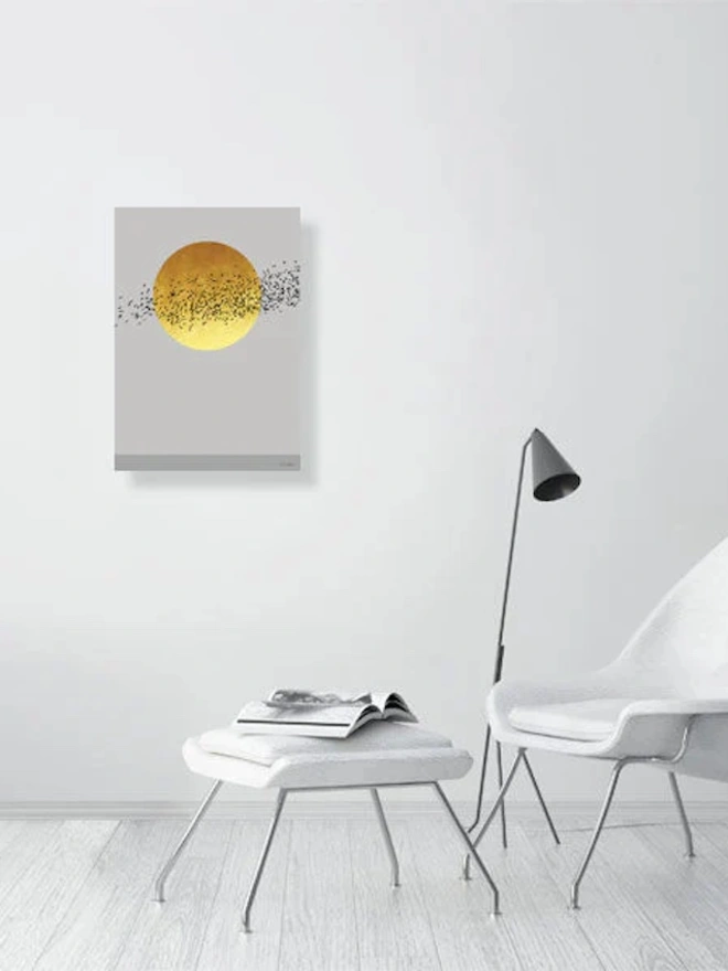 Golden Flock Giclée Print 