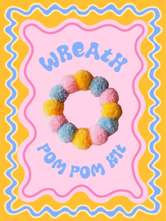 Chunky Pom Pom Wreath