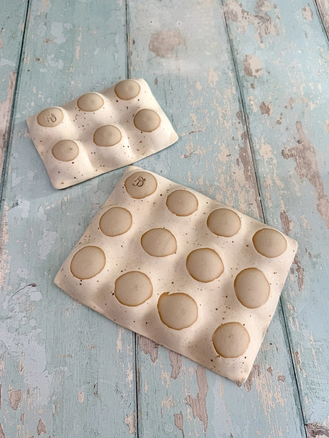 White Ceramic Egg Tray kitchen storage 