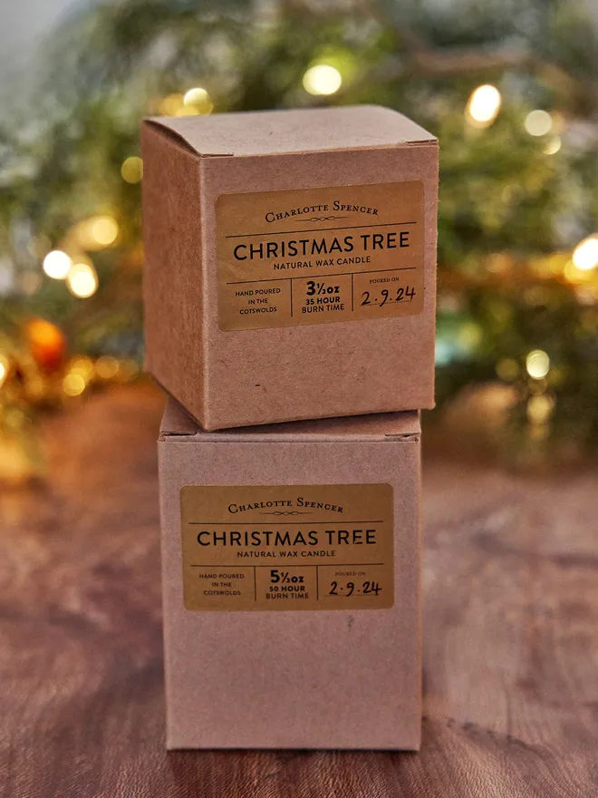 Christmas Tree Candle Packaging