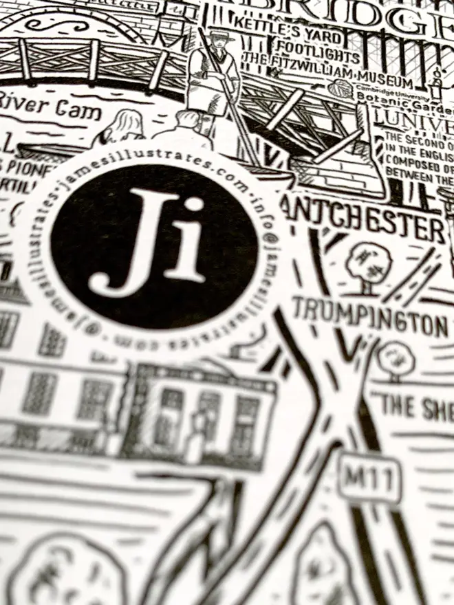 Cambridgeshire greetings card