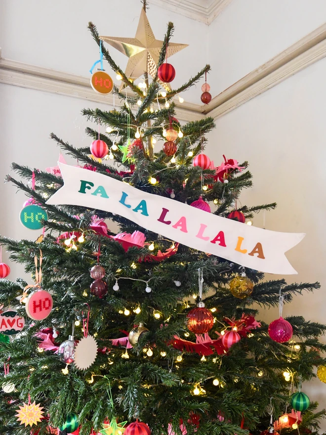 christmas tree banner