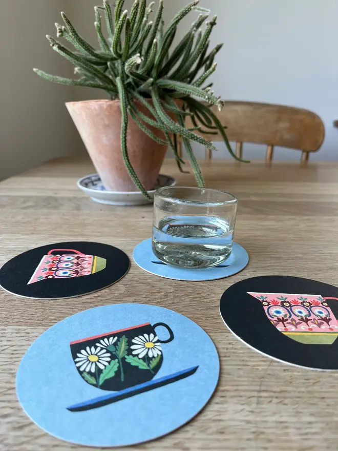 cup jug coaster set