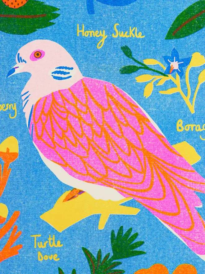 'June' Month Forage Print