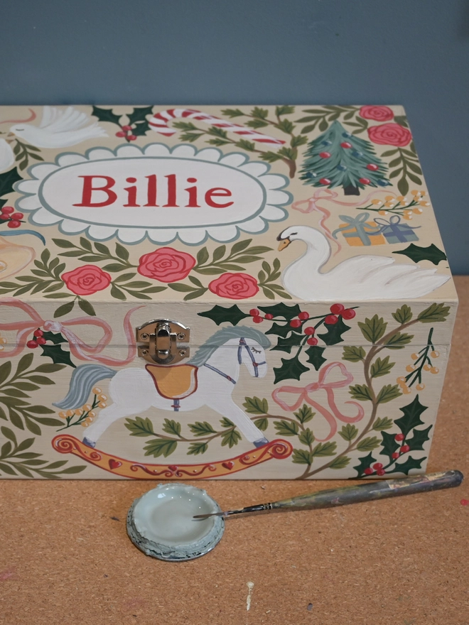 Illustrated Personalised Keepsake Boxes 