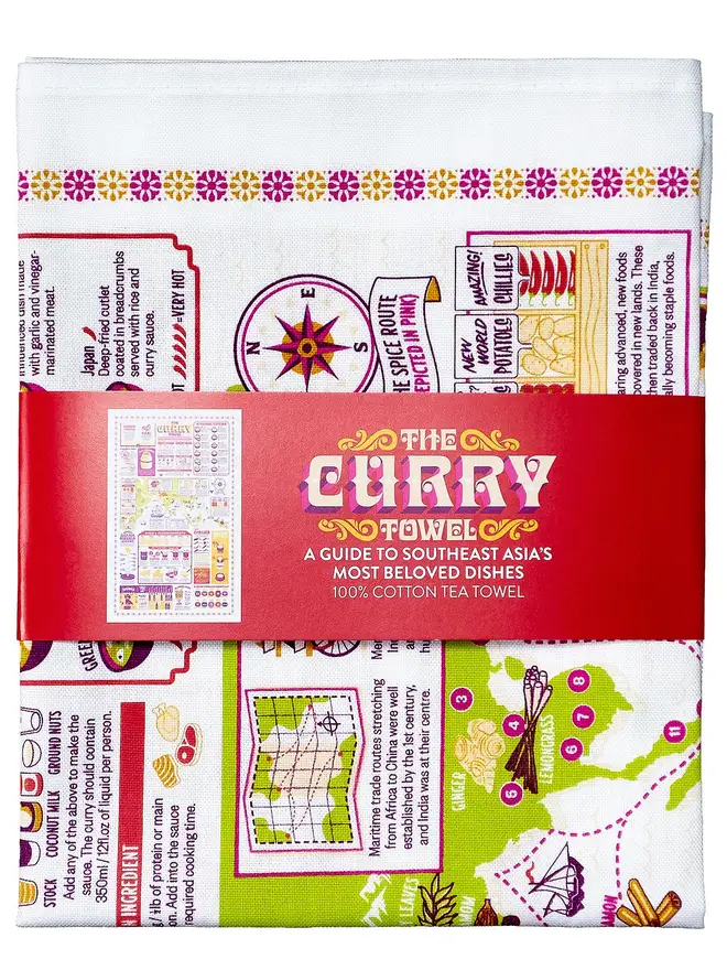 The Curry Towel, close up. 